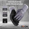 OX-ON Flexible Supreme 1600 Work Gloves Grey, Extremely Durable Safety