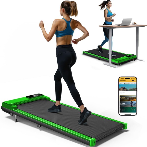 Walking Pad Treadmill with Incline, Advzon Portable Under Desk Treadmill
