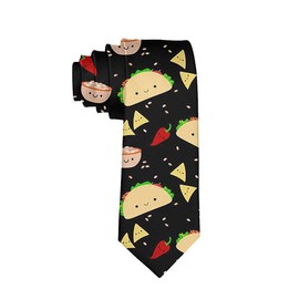 Tie Funny Neckties Colorful Taco Tuesday Party Fashion Wide Novelty Neck Ties For Men teen
