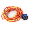Electric Cooling Fan Wiring Harness Kit Dual Single 165/185 W/Thermostat