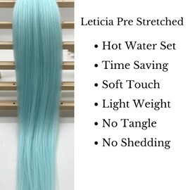 Mint Green Braiding Hair Pre stretched Braiding Hair Extensions