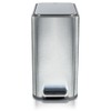 Glad Slim Bathroom Trash Can - Small Garbage Pail with