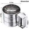 Stainless Steel Sifter for Baking with Fine Mesh Sifter and