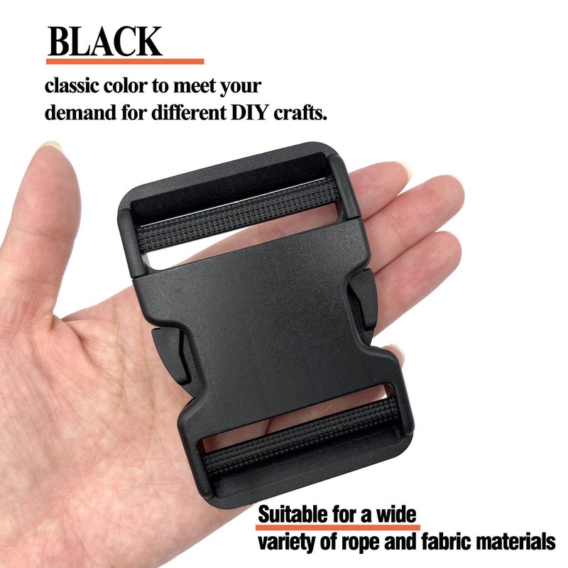 honigo Quick Side Release Buckles 2" Wide 4 Pcs Dual