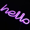LED Neon Sign Hello Letters Neon Light Wall Decor for