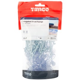 TIMCO Corrugated Sheet Fixings Clear - 10 x 3-50pcs
