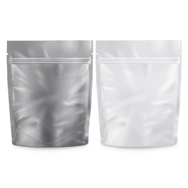 Loud Lock Mylar Bags Smell Proof 1 Gram White/Clear 1000 Count 4.12" X 3.35" 6mill Thickness - Packaging Bags - Mylar Bags For Food Storage - Resealable Bags