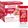 Quest Nutrition Frosted Cookies Twin Pack, Strawberry Cake, 1g Sugar, 10g Protein, 2g Net Carbs, Gluten Free, 16 Cookies