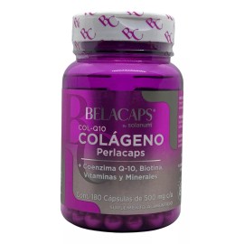 Solanum Colágeno  CoQ-10 180 Cápsulas Solanum Colágeno  Coenzima Q-10 Biotina Vitaminas y Minerales