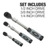 EZRED MR482 Extendable Ratchet Three Piece Set