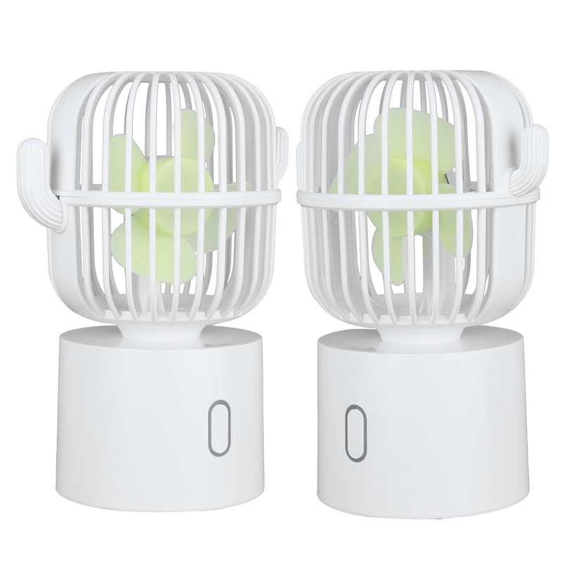 Mini Fan Cactus Moving Head USB Charging Portable Desktop Mini
