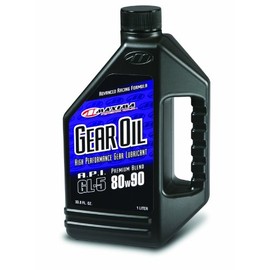 Maxima Racing Oils 43901-4PK Premium Gear Oil 80w90 Motorcycle Hypoid/Transmission Oil 1L Bottle, 4-Pack