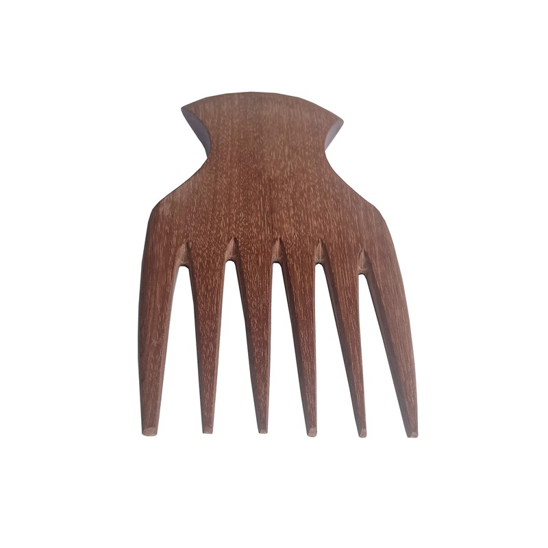 Plai Na Natural Wood Comb Afro Pick Handmade For Thick