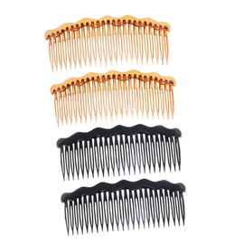 IWOWHERO Plastic Hair Combs 4pcs Inserted Comb for Women Simple Design Hair Combs for Occasions
