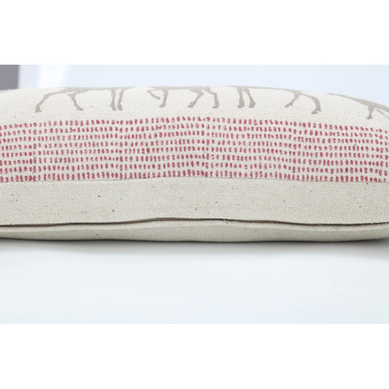 Pillow Perfect Indoor Woodland Deers Natural Rectangular Throw Pillow