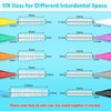 modacraft 120Pcs Interdental Brush 6 Sizes Braces Brush Toothpicks with