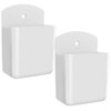 CYXZMYA Set of 2 Remote Control Holder White Wall Organiser