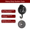HARFINGTON 2pcs Suction Cups Hooks Powerful Vacuum Multi-Purpose Suction Shower