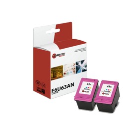 Laser Tek Services Compatible Ink Cartridge Replacement for HP 63XL F6U63AN Works with HP Deskjet 1112 2130 3630 3632 Printers (Color, 2 Pack) - 330 Pages