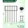 MOOACE 10 Pack Animal Barrier Fence, 17 in(H) X 10