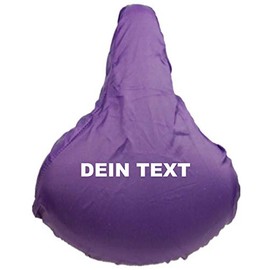 ShirtInStyle Premium Protective Cover Saddle Protector with Your Desired Text, Bicycle, Protection, Cover, Cover, Purple