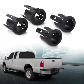 LQI Rear Parking Assist Sensor Retainer Bezels Baffle Kit Compatible with Ford F250 F350 Super Duty Truck 2008-2015 Black