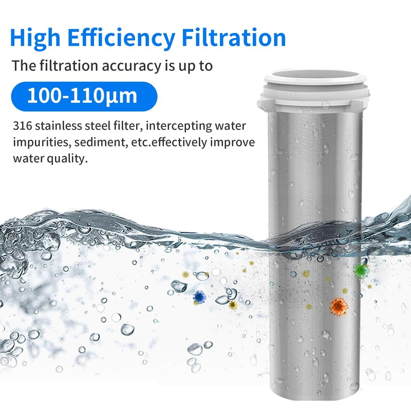Water Filter with Precise 100-110μm, Pre-Filter for Domestic Water Hose