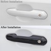 Zacxoxsr Upgraded No Adhesive Snap-on Car Door Handle Cover Protector