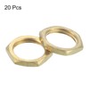 sourcing map G1/4 Lock Nut, Hex Brass Female Locknut for