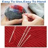 ORRDICE Large-Eye Blunt Needles, Stainless Steel Yarn Knitting Needles, Sewing