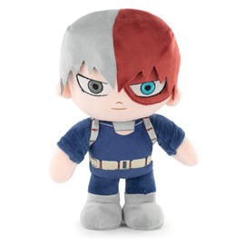 BARRADO My Hero Academia Character Cuddly Toy - 28 cm - Deku, Bakugo, Todoroki - Super Soft Quality (Todoroki)
