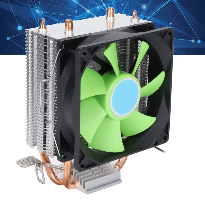 CPU Cooling Fan Pure Copper Double Heat Pipe Mute Universal