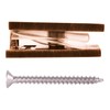 C.R. LAURENCE SCU4ABRZ CRL Antique Bronze Square Style Hole-in-Glass Fixed
