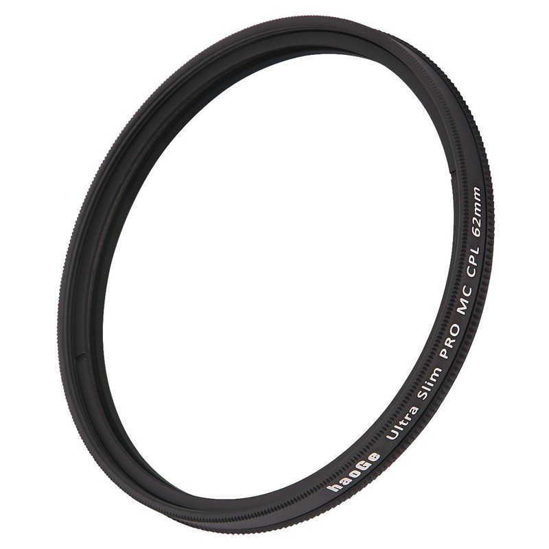 Haoge 62mm Circular Polarizer Filter HD CPL Lens Filter Narrow