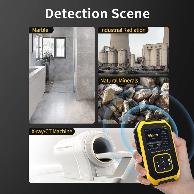 Nuclear Radiation Detector, Handheld Portable High Precision Gaiger Counter Beta