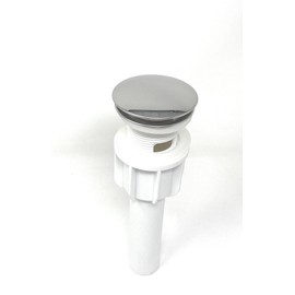 Bathroom Sink Drain Stopper Pop up Sink Drain with Overflow, Chrome Lavatory Vanity Vessel Sink Drain Assembly [800-167]