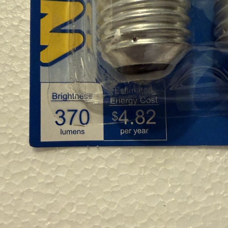 GE Light Bulbs 40Watts Bent Tip Crystal Clear Medium Base