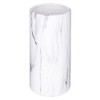 Atmosphera Cylinder Vase Marble White Height 20 cm White