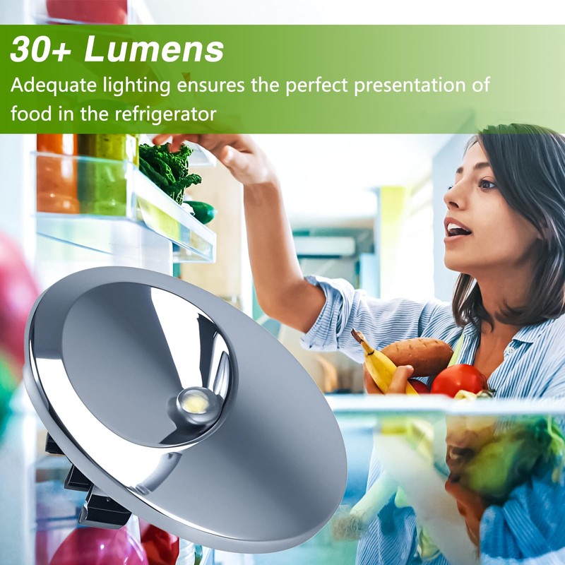 RUHUALIFE Refrigerator LED Light and Cover Assembly Refrigerator Lamp Modules
