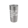 Funny Overthinking Anxiety Quote Minimalist Design Stainless Steel Insulated Tumbler