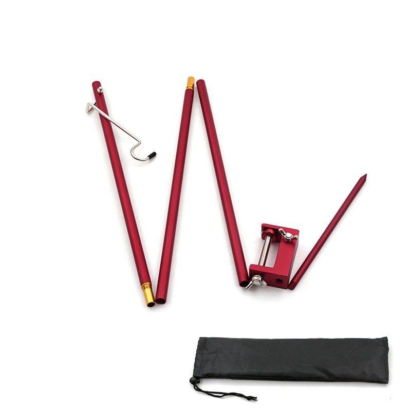 Outdoor Folding Light Pole Aluminum Alloy Camping Lighting Lamp Stand