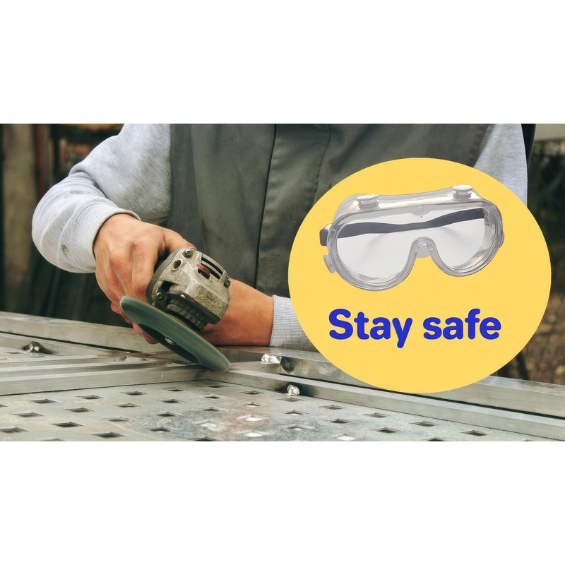 TechAffect Safety Goggles Adult Protective Goggles,Sanding, Science or any general