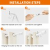 Curtain Rods for Windows 20 to 136 Inches,Including Innovative Brackets
