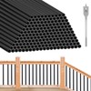 Yaocom 60 Pack 26" Aluminum Deck Balusters 3/4" Black Metal