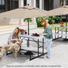 Giantex Picnic Table Bench Set for 4 People, 4.5FT Outdoor