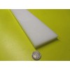 White HDPE (High Density Polyethylene) Rectangular Bar .500" (1/2") x