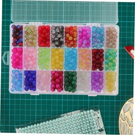 Hohopeti 1200pieces Novelty Glass Beads for Jewelry Making Loose Beads for Bracelets Necklaces Crafts for Creative Projects and