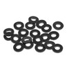 sourcing map Pack of 20 Rubber Washers Flat Washers Black