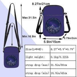 ENSIANTH Book Lover Messenger Bag To the Stars Who listen Court of Dreams Crossbody Purses Bag Fiction Bookish Gift (star CB)