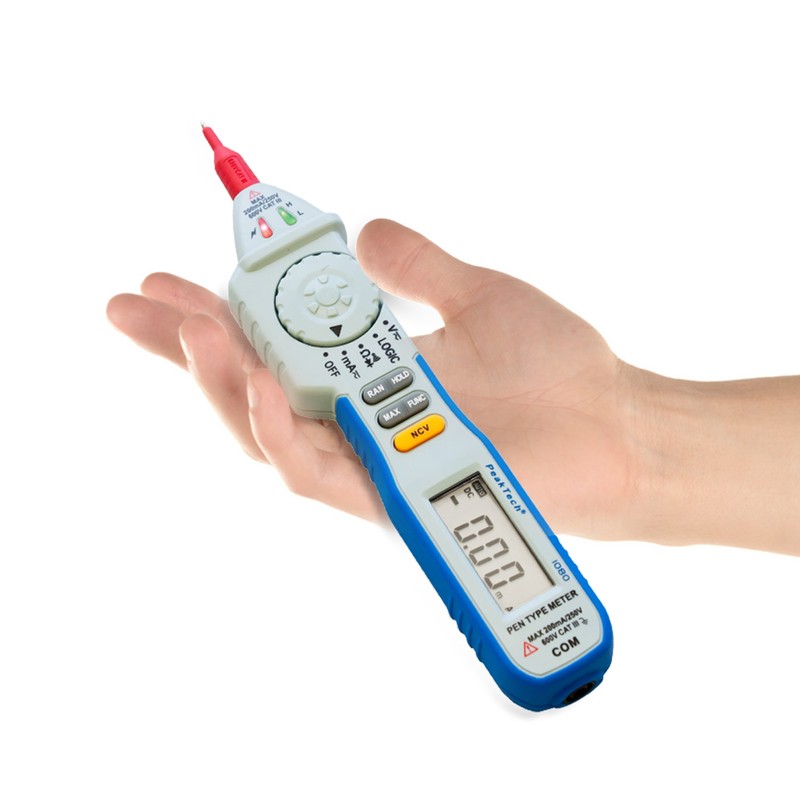 Digitales Stift-Multimeter, NCV Digitaler Spannungsprüfer mit LED-Anzeige, Voltmeter, elektronisches Amperemeter,
